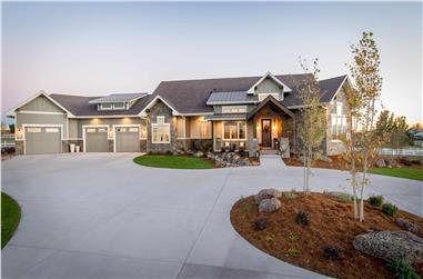 2-4 Bedroom, 2611 Sq Ft Country Home Plan - 161-1072 - Main Exterior