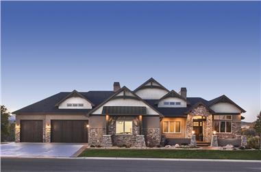 2-Bedroom, 2478 Sq Ft Luxury House - Plan #161-1073 - Front Exterior