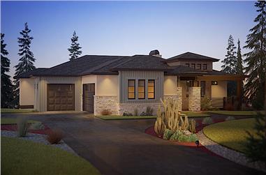 2-Bedroom, 2492 Sq Ft Ranch House - Plan #161-1110 - Front Exterior