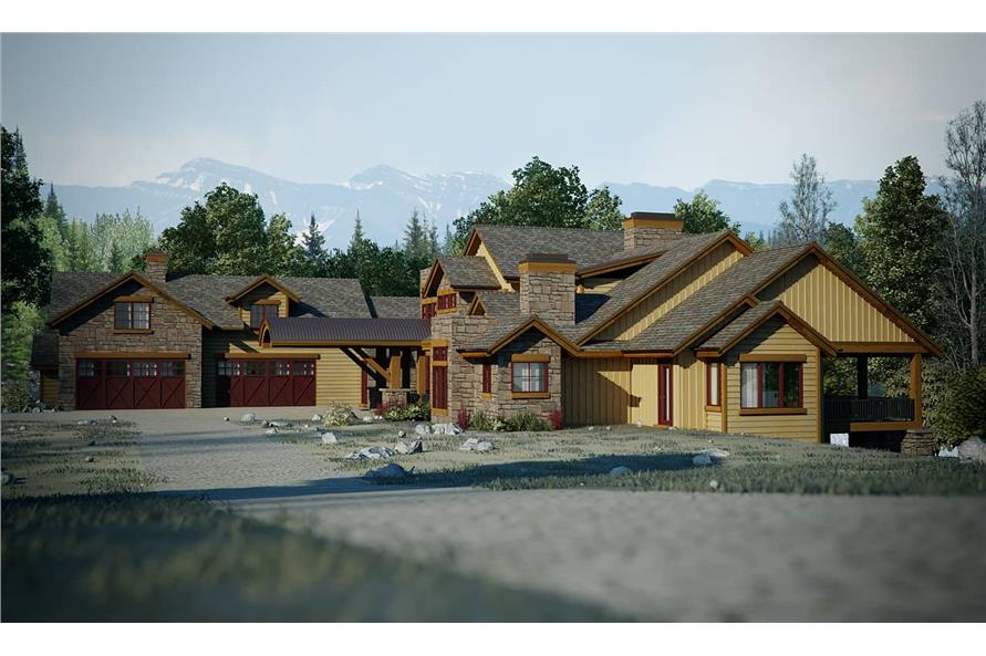 Right Side View of this 3-Bedroom,5935 Sq Ft Plan -5935