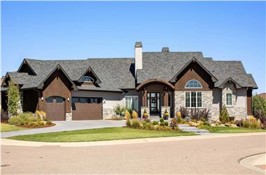2-5 Bedroom, 3526-5701  Sq Ft Ranch House - Plan #161-1118 - Front Exterior