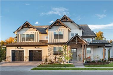 4-Bedroom, 3874 Sq Ft Luxury House - Plan #161-1153 - Front Exterior
