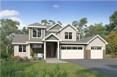 Traditional Home Plan - 4 Bedrms, 2.5 Baths - 2388 Sq Ft - #161-1223