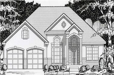 4-Bedroom, 3538 Sq Ft Contemporary House Plan - 162-1008 - Front Exterior