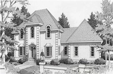 3-Bedroom, 2267 Sq Ft French Home Plan - 162-1038 - Main Exterior