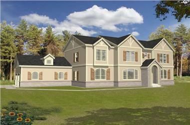 3-Bedroom, 3015 Sq Ft Contemporary Home Plan - 162-1040 - Main Exterior