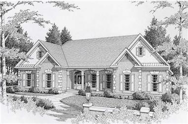 3-Bedroom, 2737 Sq Ft Contemporary House Plan - 162-1050 - Front Exterior