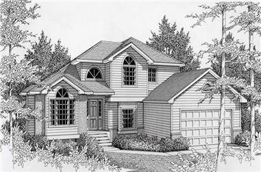 4-Bedroom, 2269 Sq Ft Contemporary Home Plan - 162-1054 - Main Exterior