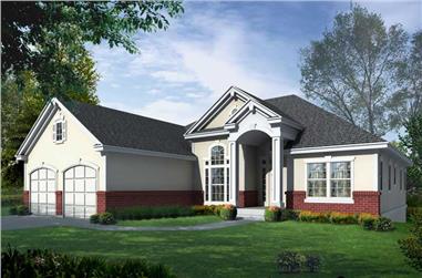 4-Bedroom, 3538 Sq Ft Contemporary Home Plan - 162-1063 - Main Exterior