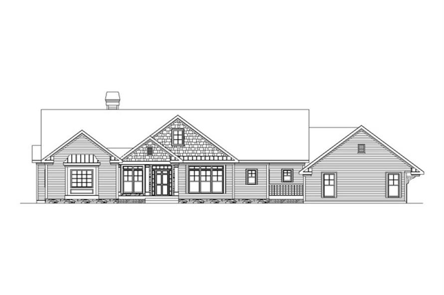 163-1011: Home Plan Front Elevation
