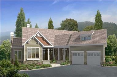 4-Bedroom, 3212 Sq Ft Country House Plan - 163-1022 - Front Exterior