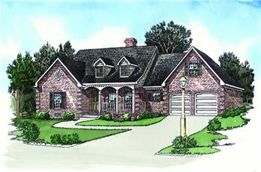 3-Bedroom, 1738 Sq Ft Ranch House Plan - 164-1007 - Front Exterior