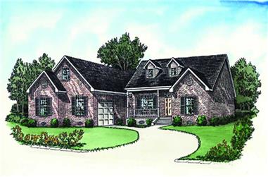 3-Bedroom, 1766 Sq Ft Ranch House Plan - 164-1017 - Front Exterior