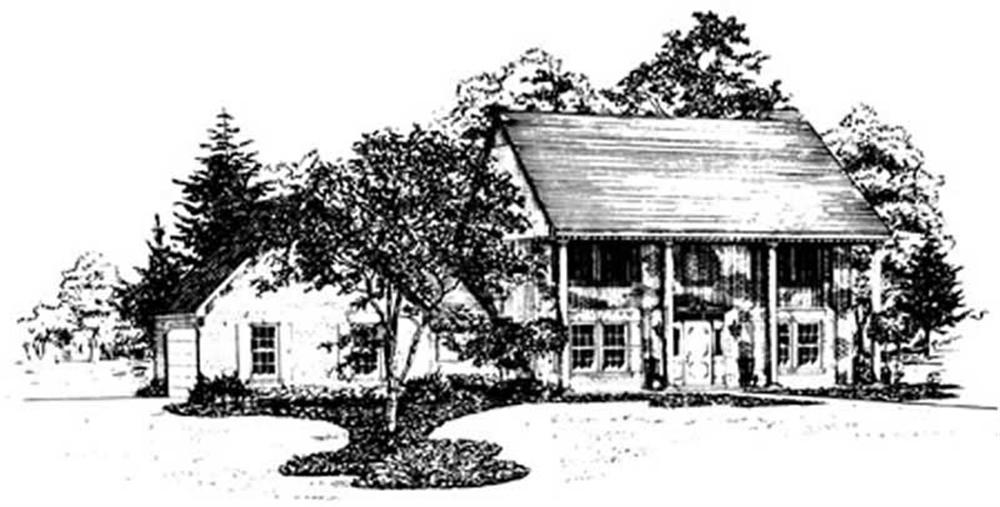 Front View of this house plan