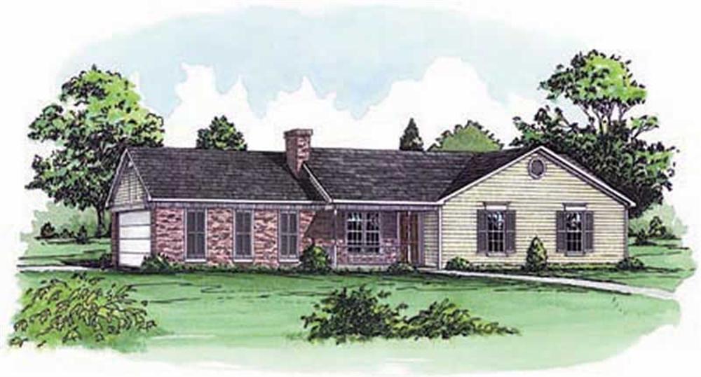 Main image for Ranch homeplans # 1742
