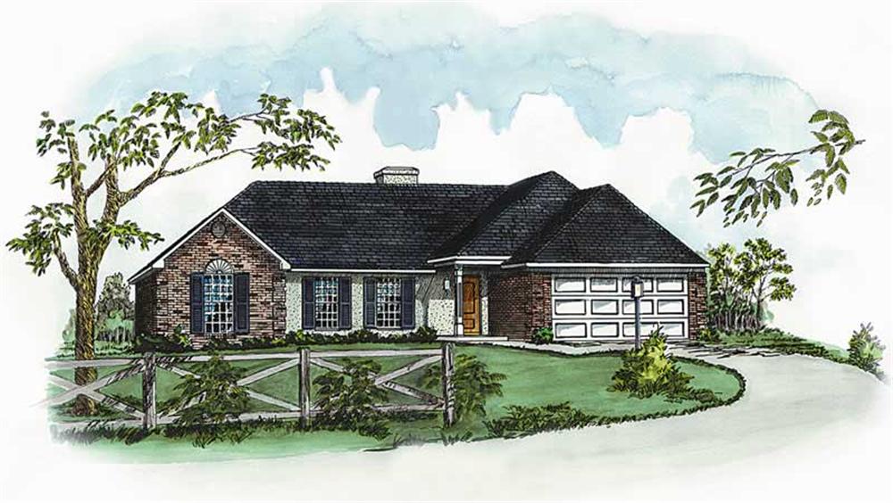 Main image for country house plan # 1737