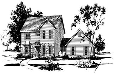 4-Bedroom, 2233 Sq Ft Country House Plan - 164-1075 - Front Exterior