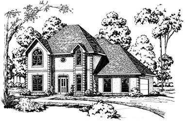 4-Bedroom, 2897 Sq Ft Country House Plan - 164-1114 - Front Exterior