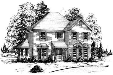 4-Bedroom, 2651 Sq Ft Country House Plan - 164-1135 - Front Exterior