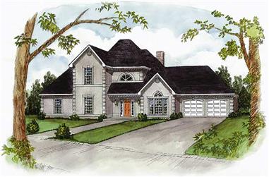 4-Bedroom, 2539 Sq Ft Cape Cod House Plan - 164-1146 - Front Exterior