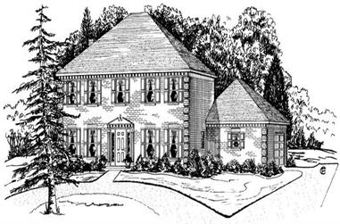 4-Bedroom, 2620 Sq Ft Country House Plan - 164-1151 - Front Exterior