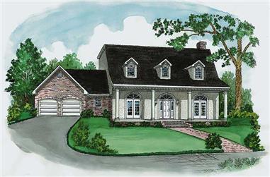 4-Bedroom, 2652 Sq Ft Cape Cod House Plan - 164-1154 - Front Exterior