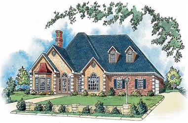 4-Bedroom, 2569 Sq Ft Country House Plan - 164-1162 - Front Exterior