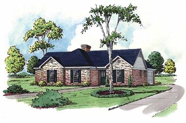 3-Bedroom, 1878 Sq Ft Country House Plan - 164-1179 - Front Exterior