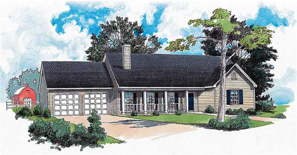 Main image for Country house plans # 1752