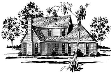 4-Bedroom, 2166 Sq Ft Country House Plan - 164-1210 - Front Exterior