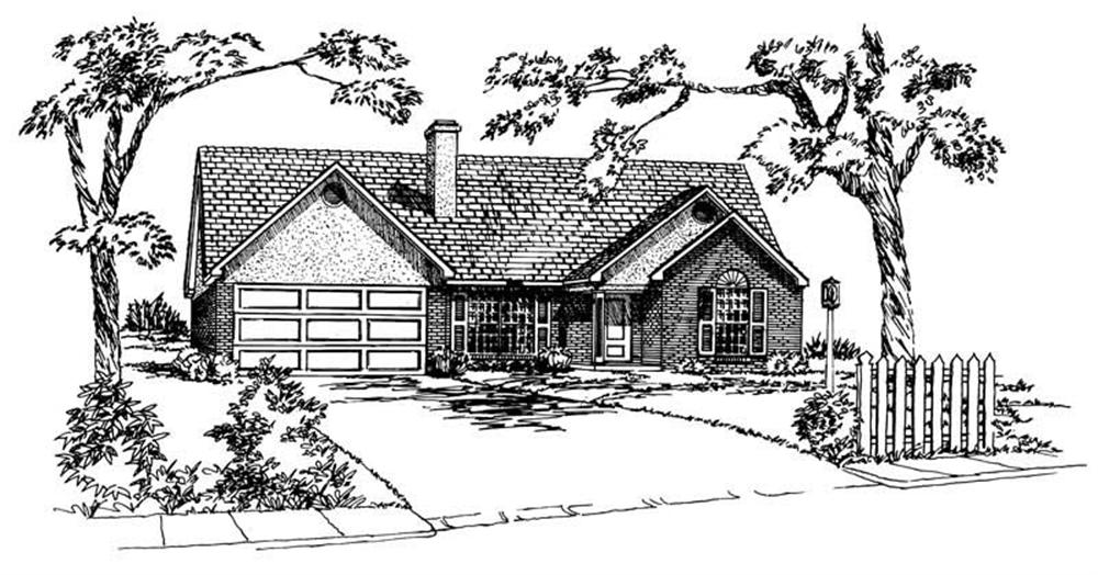 Main image for Ranch home plan # 1771