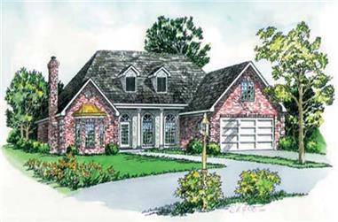 3-Bedroom, 1685 Sq Ft Cape Cod House Plan - 164-1234 - Front Exterior