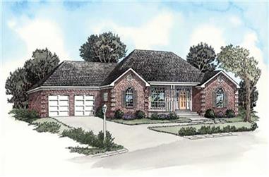 2-Bedroom, 1042 Sq Ft Small House Plans - 164-1258 - Main Exterior