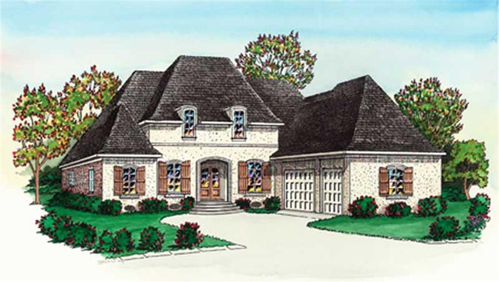 Color Rendering for French Houseplans.