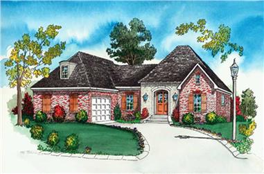 3-Bedroom, 2320 Sq Ft Country House Plan - 164-1284 - Front Exterior
