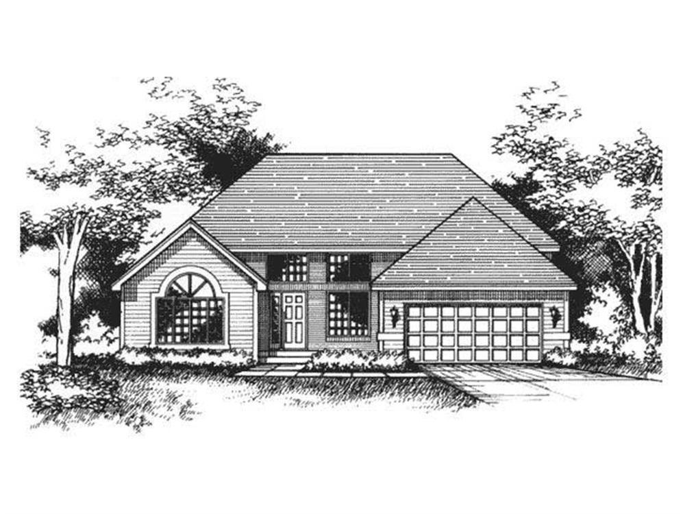 Front Elevation for Ranch Houseplans CLS-2409.