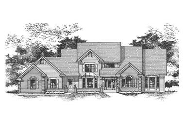 4-Bedroom, 3176 Sq Ft Cape Cod House Plan - 165-1025 - Front Exterior