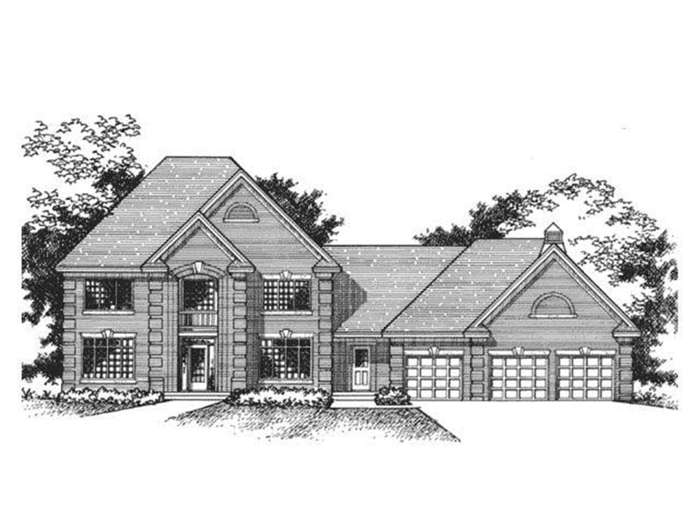 Front Elevation of French Home Plans CLS-2901.