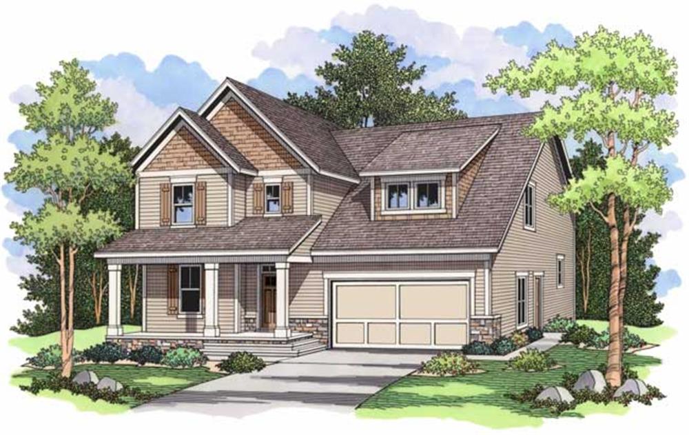 Front Elevation for country Homeplans CLS-2530.