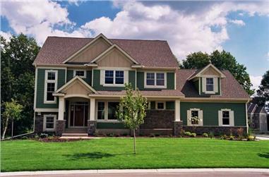 4-Bedroom, 3534 Sq Ft Country House Plan - 165-1062 - Front Exterior