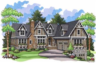 4-Bedroom, 5777 Sq Ft Country House Plan - 165-1103 - Front Exterior