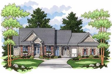 3-Bedroom, 2758 Sq Ft Country Home Plan - 165-1111 - Main Exterior