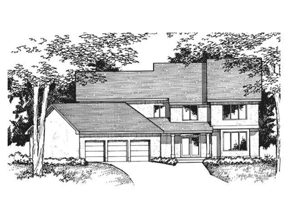Front Elevation image for Country Home Plans CLS-3003.