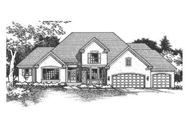 3-Bedroom, 2711 Sq Ft Cape Cod House Plan - 165-1123 - Front Exterior