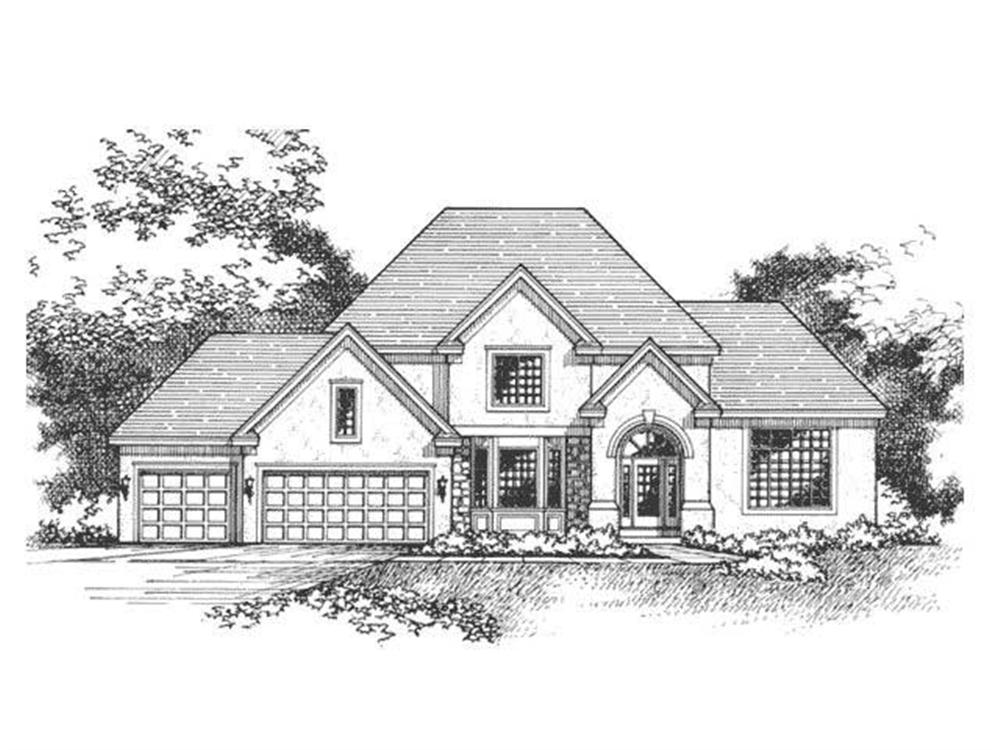 Front Elevation of European Homeplans CLS-2401.