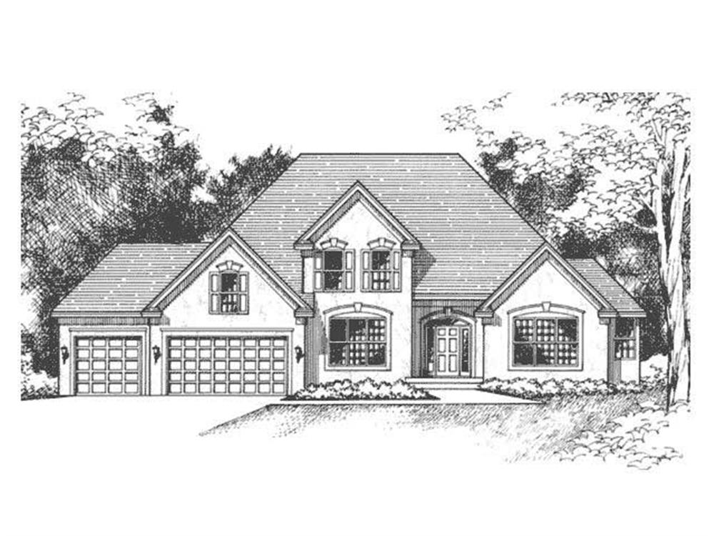 Front Elevation of European Home Plans CLS-2605.