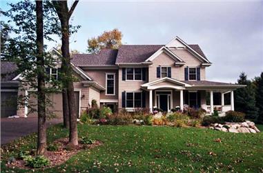 4-Bedroom, 2895 Sq Ft Country Home Plan - 165-1144 - Main Exterior