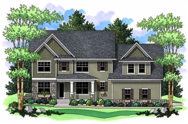 4-Bedroom, 2947 Sq Ft Country Home Plan - 165-1146 - Main Exterior