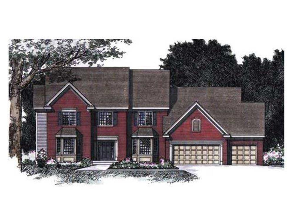 Country Home Plans CLS-3200 Front Elevation.