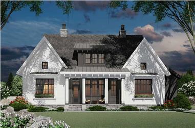 3-Bedroom, 2467 Sq Ft Modern Farmhouse House Plan - 165-1163 - Front Exterior
